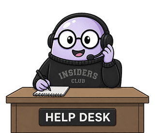 Insiders Club help desk